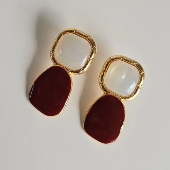 Geo dangle earrings M198 - Picture 1 of 5